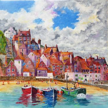 Original Fine Art Places Paintings by chris sheldrake