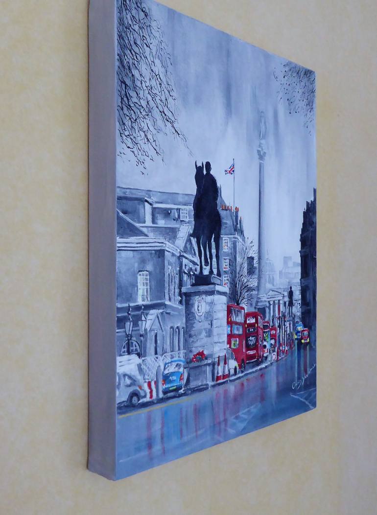 Original Abstract Expressionism Cities Painting by Chris Sheldrake