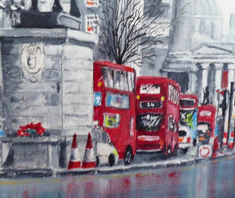 Original Abstract Expressionism Cities Painting by Chris Sheldrake