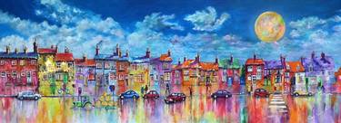 Original Expressionism Cities Paintings by chris sheldrake