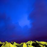 Blue man by Michael Upstone