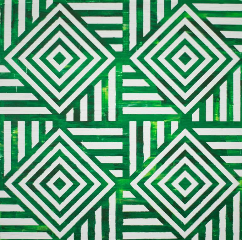 Original Abstract Geometric Paintings by Sean Ward