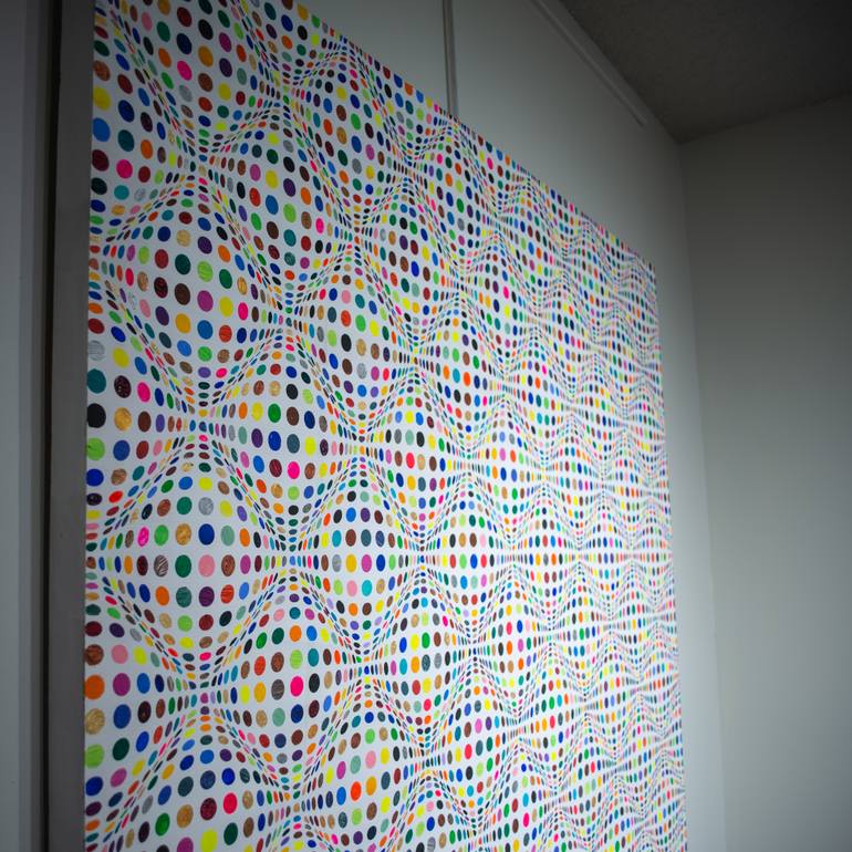 Original Street Art Geometric Painting by Sean Ward