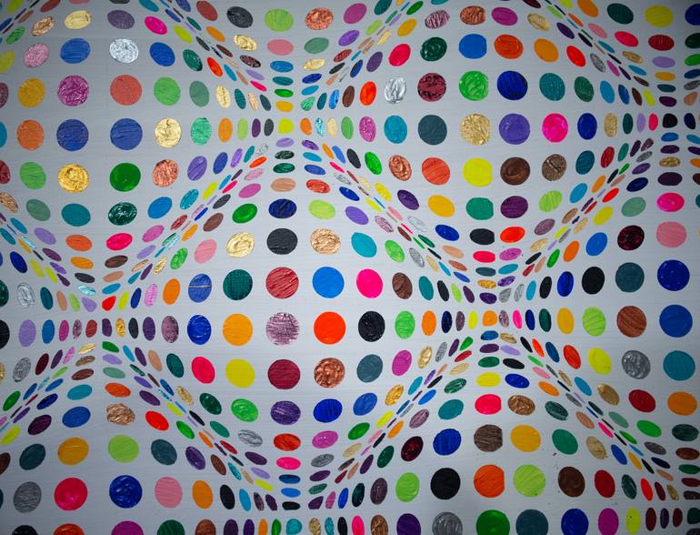 Original Street Art Geometric Painting by Sean Ward