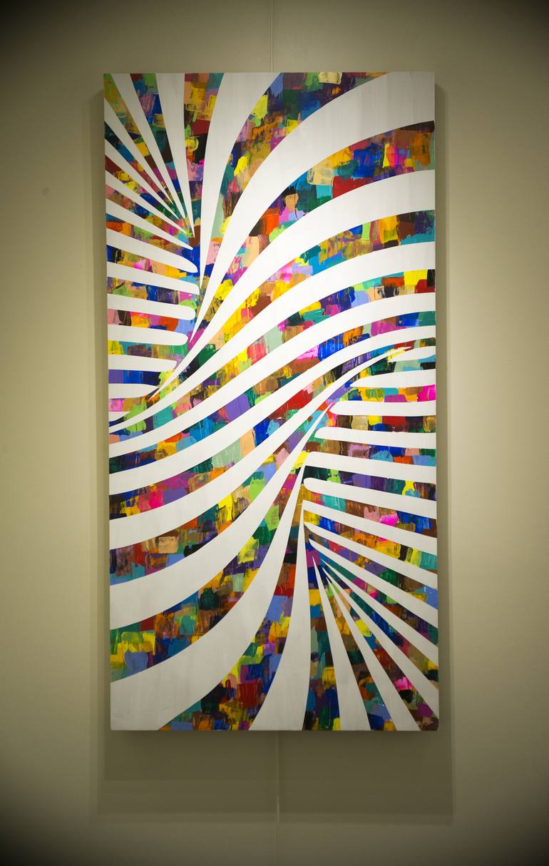 Original Abstract Geometric Painting by Sean Ward