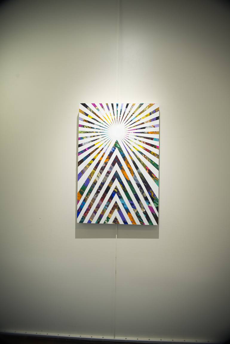 Original Conceptual Geometric Painting by Sean Ward