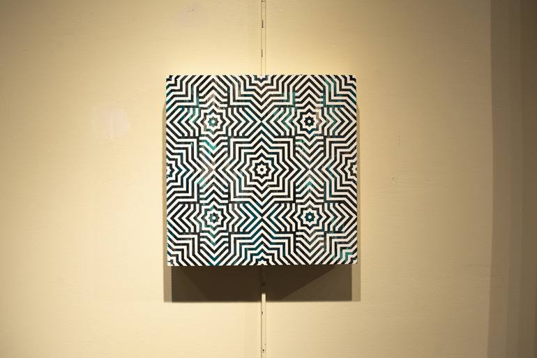 Original Abstract Geometric Painting by Sean Ward