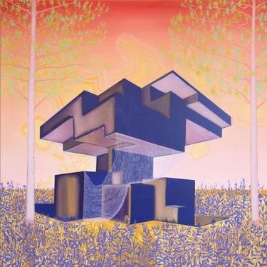 Original Contemporary Architecture Painting by Bas Wiegmink