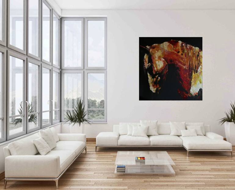 Original Contemporary Horse Painting by Paul Arts