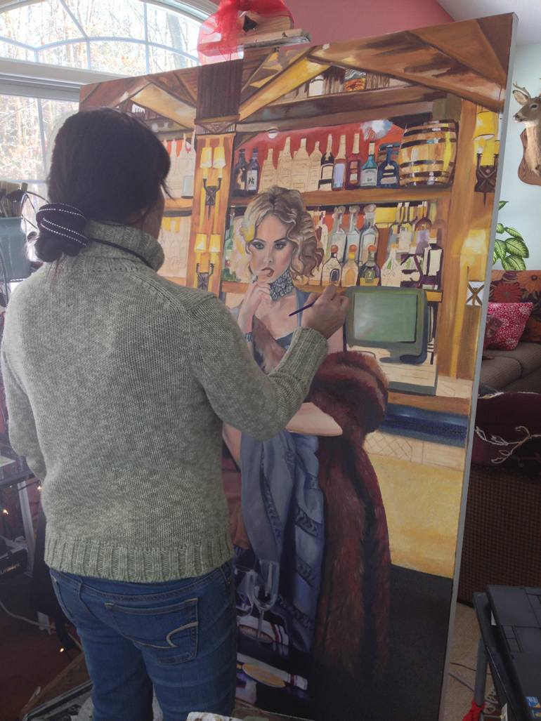 Original Other Women Painting by Roxana Gonzales