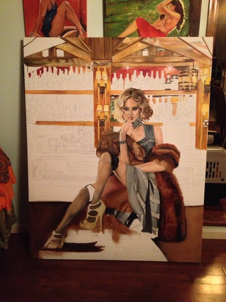 Original Other Women Painting by Roxana Gonzales
