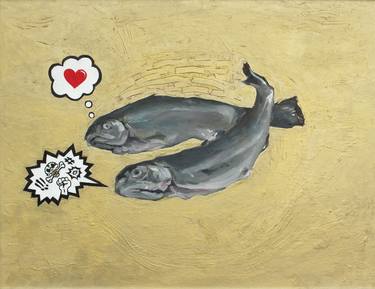 Print of Pop Art Fish Paintings by Artur Kurkowski