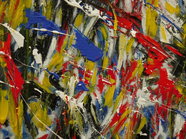 Original Abstract Painting by Karel Van Camp