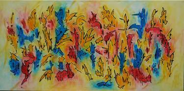Original Abstract Expressionism Abstract Paintings by Karel Van Camp