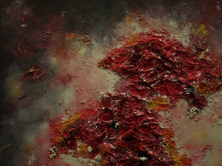Original Abstract Expressionism Nature Painting by Karel Van Camp