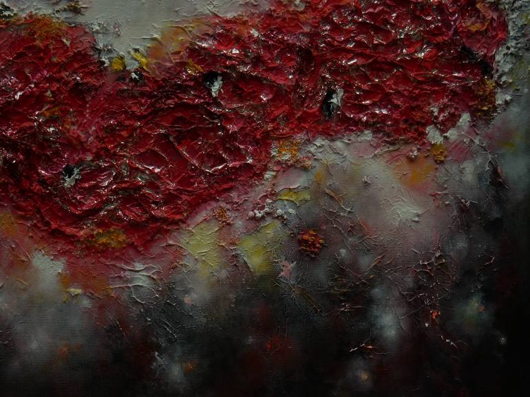 Original Abstract Expressionism Nature Painting by Karel Van Camp
