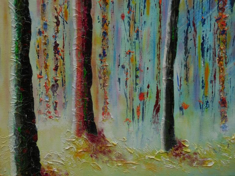 Original Impressionism Tree Painting by Karel Van Camp