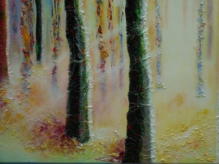 Original Impressionism Tree Painting by Karel Van Camp