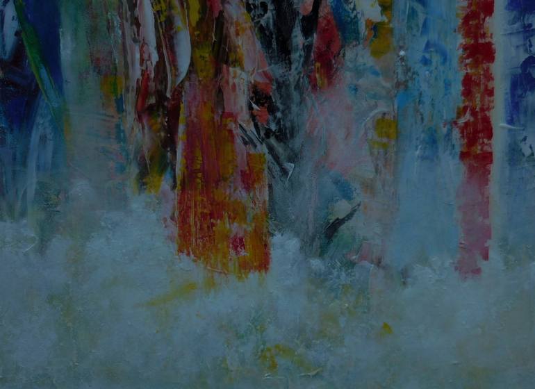 Original Abstract Expressionism Tree Painting by Karel Van Camp