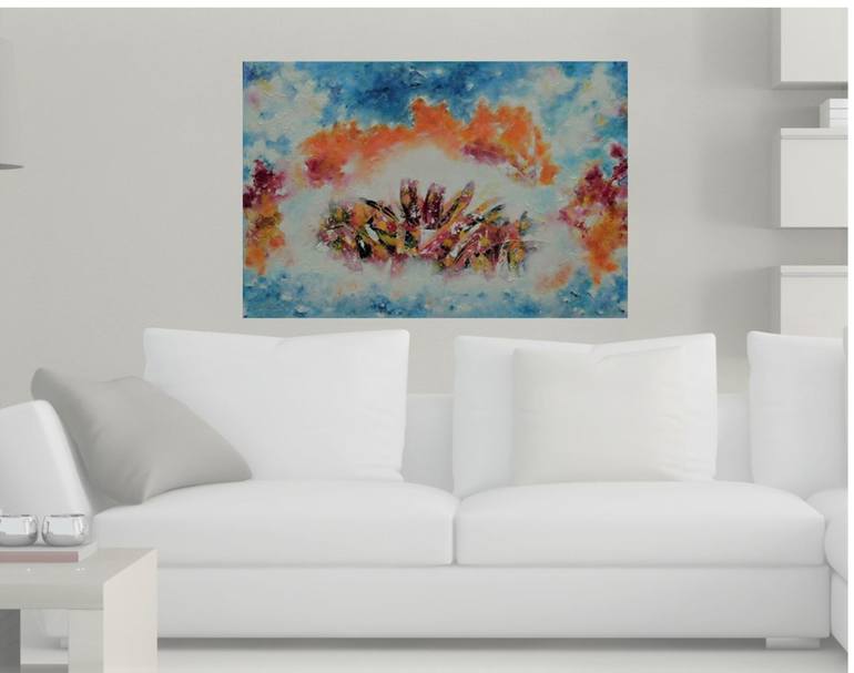 Original Floral Painting by Karel Van Camp