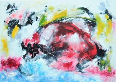 Original Abstract Paintings by Karel Van Camp