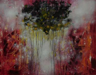 Original Abstract Tree Paintings by Karel Van Camp