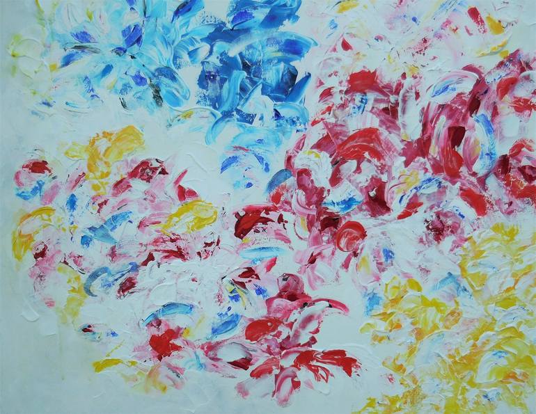 Original Abstract Painting by Karel Van Camp