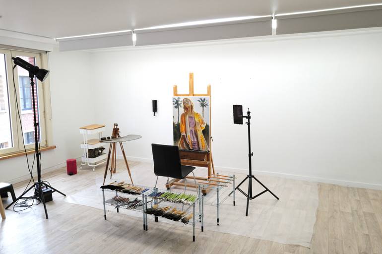 Original Contemporary People Painting by Moussin Irjan