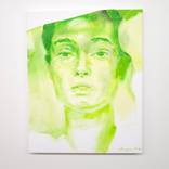 Warm green sun   40 x 50 cm. by MOUSSIN IRJAN