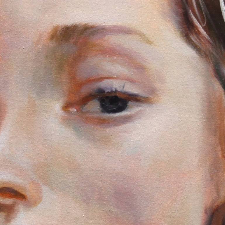 Original Expressionism People Painting by Moussin Irjan