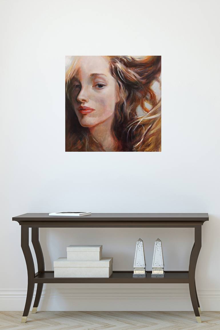 Original Expressionism People Painting by Moussin Irjan