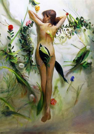 Print of Nude Paintings by MOUSSIN IRJAN