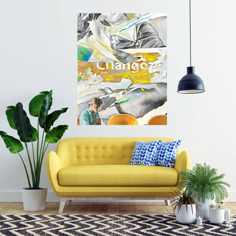 Original Contemporary People Painting by Moussin Irjan