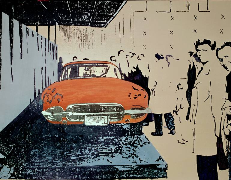 ' Orange Car " - Print