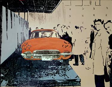 Print of Automobile Paintings by Lucja Sokolowska