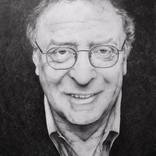 Michael Caine, pencil portrait by Majda Susnik