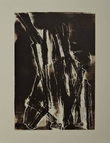 Original Abstract Expressionism People Printmaking by Drager Meurtant