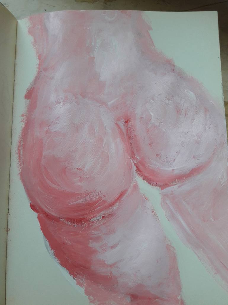 Pink butt Painting by Mederbek Akhmetov | Saatchi Art