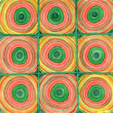 Original Abstract Patterns Paintings by Heidi Capitaine