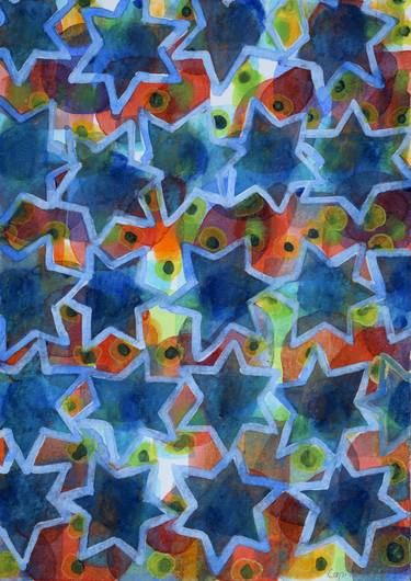 Print of Abstract Patterns Paintings by Heidi Capitaine