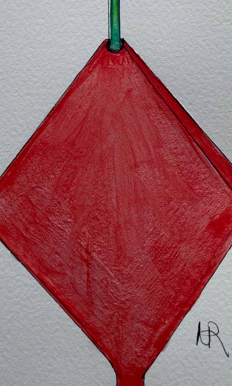 Original Abstract Floral Painting by Nancy Riedell