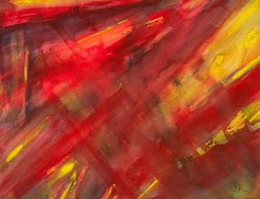 Original Abstract Expressionism Abstract Paintings by Nancy Riedell
