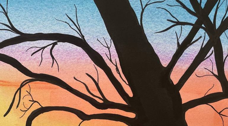 Original Abstract Landscape Painting by Nancy Riedell