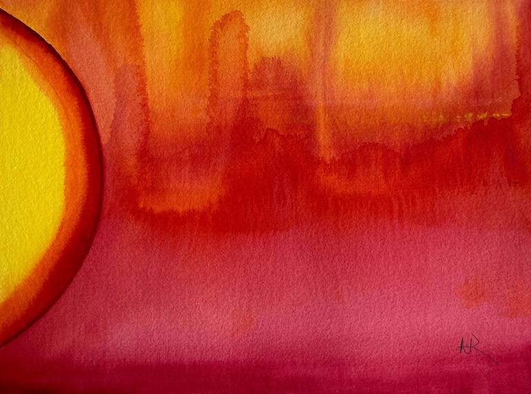 Original Abstract Landscape Painting by Nancy Riedell