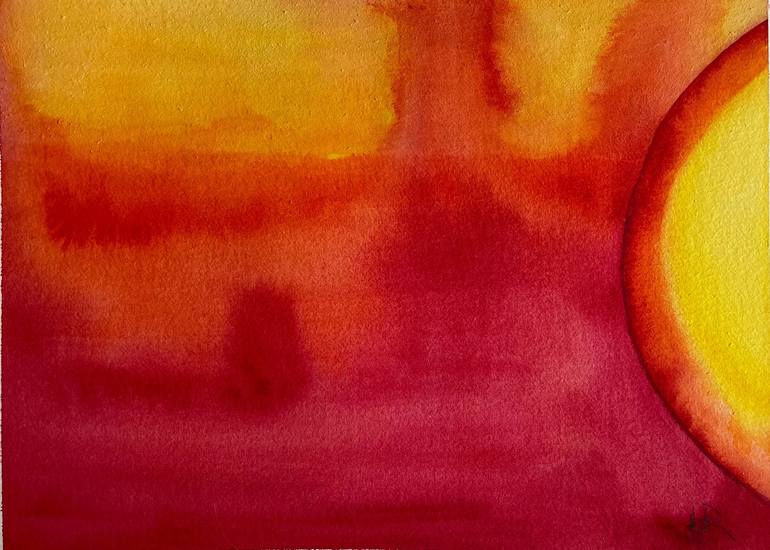 Original Abstract Landscape Painting by Nancy Riedell