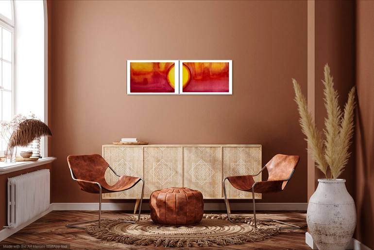 Original Abstract Landscape Painting by Nancy Riedell