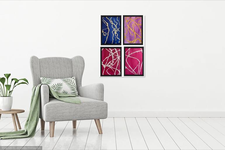 Original Abstract Expressionism Abstract Painting by Nancy Riedell