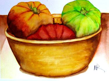 Print of Abstract Food Paintings by Nancy Riedell