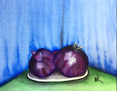 Original Abstract Food Paintings by Nancy Riedell