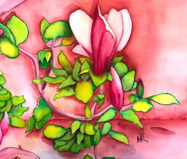 Original Floral Paintings by Nancy Riedell